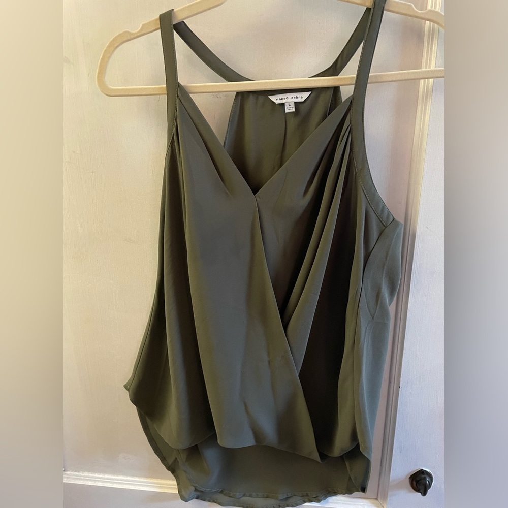 Naked zebra olive tank